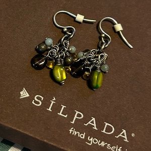 Silpada beaded dangle earrings